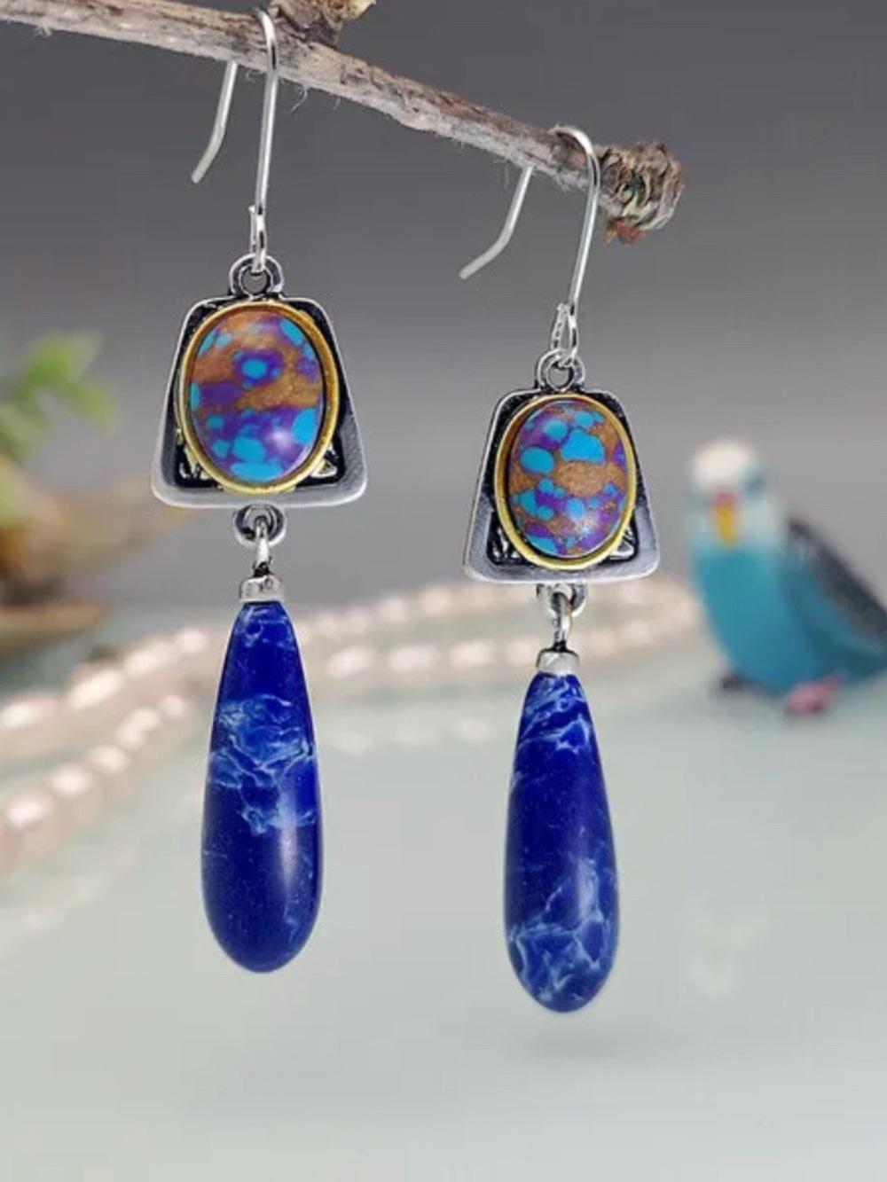 Lapis Blue Earrings